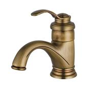 BOAOTX Grifo de Baño Antiguo y Lavabo Retro - Mezclador Nostálgico de Latón Cepillado