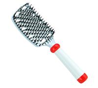 Boar Bristle Brush - 9,65 pulgadas anti estático | Natural Bristle Smoothing Brush, Herramienta portátil Detangling Styling para Backcombing Curl Vestidor, Travel Salon and Home Dorm