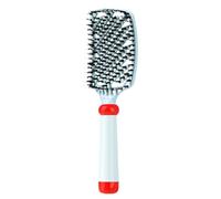 Boar Bristle Cushion Hair Brush - ABS 24,5 x 7 cm Scalp Massager Anti Static - Volumizing Hair Root Lifter For Men Women - Comb Detangling Comb For Thick