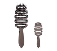 Boar Bristle Paddle Brush, Hair Brush for Men, 9.06x3.15x1.18in Paddle Anti Static Head Massager Comb, Frizz Smoothing for Women, Daily Grooming, or Salon Styling Use