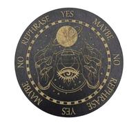 Board Divination - Wooden Dowsing Message Altar Board, Round Metaphysical Meditation Decor Accessory, Durablee Spiritual Guidance Display Equipment | Home Divination Ritual Tarot Crystal Heal