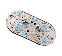 Board Game Dice, 11.9x5.4cm Game Theme Metal Spin Dice, Aluminum Alloy Engraving Props, Games & Accessories Fantasy Toy Decorative Accessories For Beginners, Family, Friends
