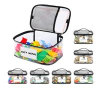 Board Game Storage - 6 Piece Travel Toys Bag, Reusable Zip Lock Bags for Toys, Reusable Zipper Pouches for Bedroom, Nursery, Classroom, Home, Car, Indoor, Outdoor and Traveling