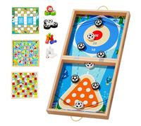 Board Games, Desktop Battle Toys, 7-in-1 Wooden Educational Tabletop Game for Teachers, Kindergarten Classroom Activities, Travel, Home, Preschool, School, Learning Toy Set for Kids