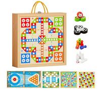 Board Games, Flying Chess Toy, Timeless Classic Hands on Screen Free Family Bonding Creativity Boost Age Appropriate, Tabletop Game for Teachers, Kindergarten, Classroom Activities, Travel, Home