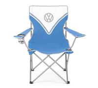 Board Masters VW Collection - Silla Plegable de Camping con portavasos T1 Camper Bus 85 cm (Classic Bus/Azul)