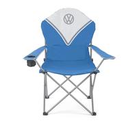 Board Masters VW Collection - Silla Plegable de Camping Deluxe con Bolsa de Transporte T1 Camper Bus 105 cm (Classic Bus/Azul)