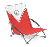 Board Masters VW Collection - Silla Plegable de Playa con Bolsa de Transporte T1 Camper Bus 70 cm Rojo