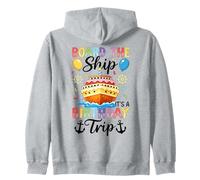 Board The Ship It's A Birthday Trip Pastel de cumpleaños Barco Sudadera con Capucha