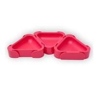 Boardgame Stuff - Set de 3 Cuencos para Fichas Modulares - Accesorios para Juegos de Mesa - Organizadores de Tokens, Monedas y Recursos - Bandejas para Componentes de Juegos (Magenta)