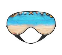 Boards and Beach Sleep Mask - Máscara de ojos para dormir de doble cara, máscaras para dormir para mujeres y hombres, cubiertas opacas para dormir, viajes