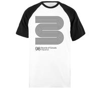 Boards of CanadaAquarius Camiseta De Béisbol Unisex Blanca De Manga Corta Negra
