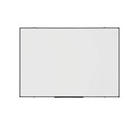 BoardsPlus Economy Pizarra Blanca Magnética, 105 x 75 cm, Superficie de Acero Lacado en Seco, Marco de Tech Alloy Negro