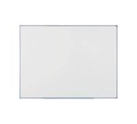 BoardsPlus Economy Pizarra Blanca Magnética, 120 x 90 cm, Superficie de Acero Lacado en Seco, Marco de Tech Alloy Gris