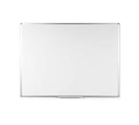 BoardsPlus - Pizarra Blanca, 105 x 75 cm, Superficie No Magnética, de Borrado en Seco con Marco de Aluminio y Bandeja