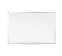 BoardsPlus - Pizarra blanca con marco de aluminio y bandeja, 120 x 90 cm (no magnética)