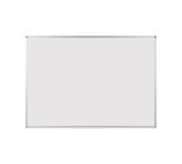 BoardsPlus - Pizarra Blanca Magnética, 105 x 75 cm, Superficie Esmaltada Resistente a Arañazos, de Borrado en Seco con Marco de Aluminio y Bandeja