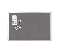 BoardsPlus - Tablero de Anúncios de Fieltro Gris - 90 x 60 cm - Con Marco de Aluminio