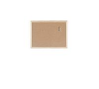 BoardsPlus - Tablero de corcho - 40 x 30 cm - con marco de madera, con 6 chinchetas