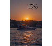 Boat 2026 A5 Family Diary With Week To Page: Sunset Weekly Organiser For Business or Home