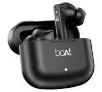 Boat Airdopes 91, batería de 45 Horas, 50 ms de Baja latencia, tecnología ENx, Carga rápida, IPX4, IWP Tech, Auriculares Bluetooth v5.3, Auriculares inalámbricos TWS con micrófono (Negro Activo)