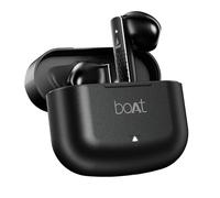 Boat Airdopes 91 Prime, batería de 45 Horas, Controladores de 13 mm, Acabado metálico, Baja latencia, tecnología ENx, Carga rápida, v5.3 Bluetooth TWS, Auriculares inalámbricos con micrófono (Negro