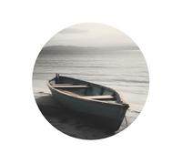 Boat by The Sea - Imanes de nevera reutilizables, divertidas calcomanías magnéticas, fuertes imanes decorativos pequeños, mini imán de forma redonda para pizarra blanca, cocina, oficina