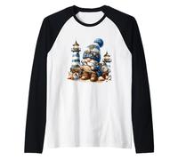 Boat Captain GNOME For Beach Trip and Lighthouse Keeper Camiseta Manga Raglan