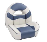 Boat Captain Seat | 400 lbs Load Bearing PVC Leather Water Protective | Pontoon/Fishing/Cruise Ship Chair | Ergonomic Backrest, Easy Installation