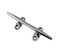 Boat Cleats - Marine Grade Stainless Steel Open Base Rope Tie Down | Polished Corrosions Resistant Design for Kayak Canoe Small Yacht Dock Mooring, Secure Fastening Accessory for Fishing Sailing Lake