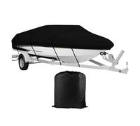 Boat Cover - 190T Oxford Cloth Weatherproof Dinghy Wrap | Heavy Duty Waterproof Marine Protector with UV | Tear Resistant Storage Cover, For Fishing Beach Outdoor Boat 11-22FT