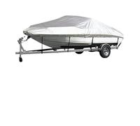 Boat Covers, Fundas para Barco Funda for Barco, protección Exterior, Impermeable, Tela Oxford Reflectante, de 3,35 a 4,9 m, for lanchas y embarcaciones con Casco en Forma de V