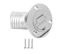 Boat Deck Fuel Filler, Boat Deck Filler - 45° 316 Stainless Steel 38mm Flip Fill Cover with Keyless for Marine Yacht GAS | for Yacht Owners and Marine Enthusiasts (WASTE)