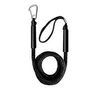 Boat Dock Lines - 3.94-5.58 FT Heavy-Duty Elastic Tow Rope with Stainless Steel Hooks, Premium Docking and Mooring Line for Canoes, Kayaks, Skis, Boats, and Water Sports on River, Beach, or Sea