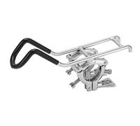 Boat Fishing Rod Holder, Stainless Steel Double Clamp Adjustable Rack, 316 Marine Grade Non Rust Fishing Pole Bracket with Non Slip Rubber Grip for Yacht Speed Boats Kayak