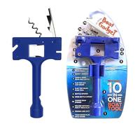 Boat Gadget Esta herramienta de barco 10 en 1 incluye abridor de botellas de cerveza y vino, silbato de seguridad, cortador de línea de pesca, llave de tapa de gas marino y otras herramientas