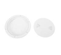 Boat Hatch, Marine Circular Yacht Deck Hatch Cover 6.5 Inch Nylon Anti Slip Detachable Inspection Access Hatch White