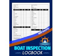 Boat Inspection Logbook: Daily Vessel Safety and Maintenance Checklist for Captains and Routine Marine Assessments | 100 Pages