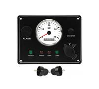 Boat Instrument Panel with Tachometer 4000RPM Multifunction Water Temp Alarm Engine Stop Start ON OFF IP67 Waterproof 24V