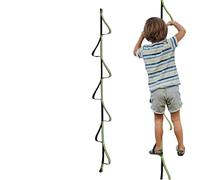 Boat Ladder - Marine Grade Steps, Folding Rope Rungs, Strong Nylon Material, Boarding Gear Accessory, Water Sports Safety, Five Step Black Yellow Portable Deck Hardware Equipment