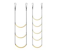 Boat Ladder - Yellow Thick Boat Rope Ladder, Marine Rope Ladders, Boats Ropes Ladders Extension, 3 Step Ropes Ladderr Portable Folding Auxiliary Ropee | Great For Dinghy Motorboat Kayak and Canoeing