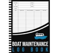Boat Maintenance Log Book: Service Record Journal logbook | Track Engine Hours, Repairs & Upgrades | Ideal for Yachts, Sailboats, Fishing Boats & Vessels