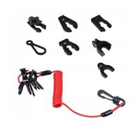 Boat Outboard Lanyard - Outboard Motor Switch Lanyard | Boat Engine Safety Cord, Outboards Motor Ignition Lanyardd Cord With 7 Keys - Engine Stop Tether, Lanyards Button For Motors ATV Boats