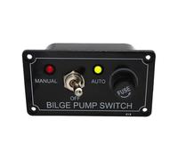 Boat Rocker Panel, Toggle Control Module, Fuse Safety Board, Marine Circuit Device, for Bilge Pump System Boat Truck RV Marine Electrical Installation Repair Maintenance Wiring Protection Use