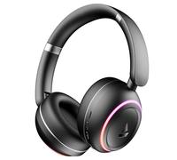 Boat Rockerz 480 - Auriculares inalámbricos Bluetooth | Batería de 60H, Controladores de 40 mm, Luces LED RGB (6 Modos), Modo Bestia de Baja latencia, micrófono técnico ENx, Soporte de Aplicaciones