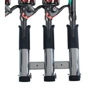 Boat Rod Holders - 3 Tube Link Organizer Rack, Fishing Gear Stand with Secure Grip, Frame with Durable Build, Holder Styling Compact Feature, Outdoor Supplies for Pontoon, Garage, Saltwater, S