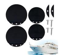 Boat Scuppers | Kit de repuesto de 4 piezas con cierre automático, tapón de drenaje marino para lancha rápida, kayak, cubierta, marina, costa, al aire libre, lago, río, mar