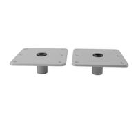 Boat Seat Base Aluminium Alloy 6 Screw Holes 3/4 Inch Pin Post Mounting Base for Marine Boat Swivel Seats 2PCS Set Durable Lightweight Easy to Install