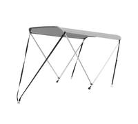 Boat Sun Shade - Cubierta para dosel de costilla con hardware | Top bimini impermeable plegable para botes inflables, refugio de sol para balsa, canoa o pontón, techo de sombra marina para att