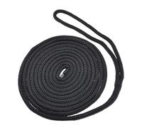 Boat Tie Downs Dock, Nylon Double Braid Rope with Eyelet, 188,98 x 0,39 pulgadas Size Heavy Duty Kayaking, Boating Supplies for Sea, Pontoon, Lake, Tubing, Beach, Canoa, Water Sports